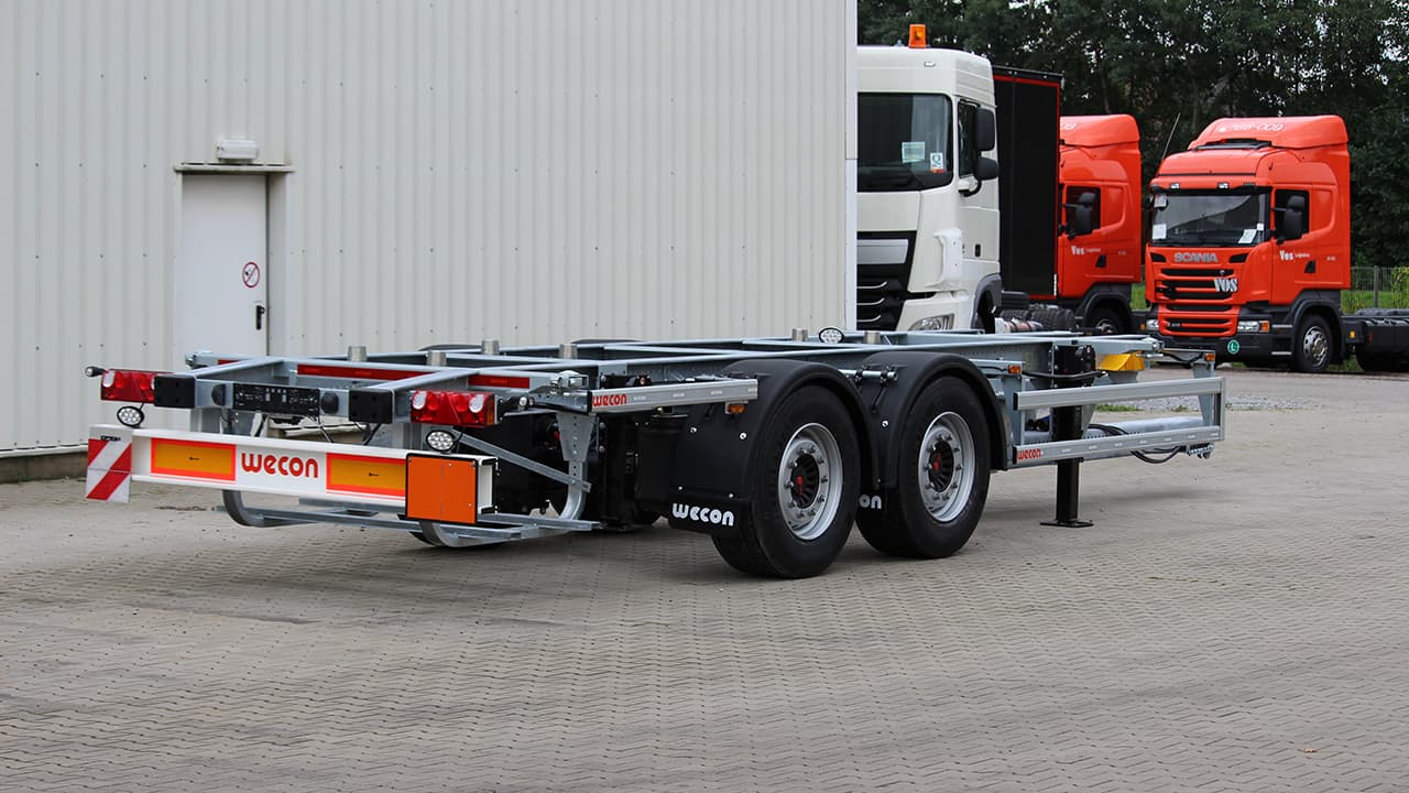 BDF central axle interchangeable trailers for parking heights 1,070 - 1,320 mm